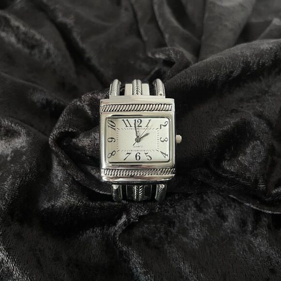 Stainless Steel Cuff Watch - Picture 1 of 5